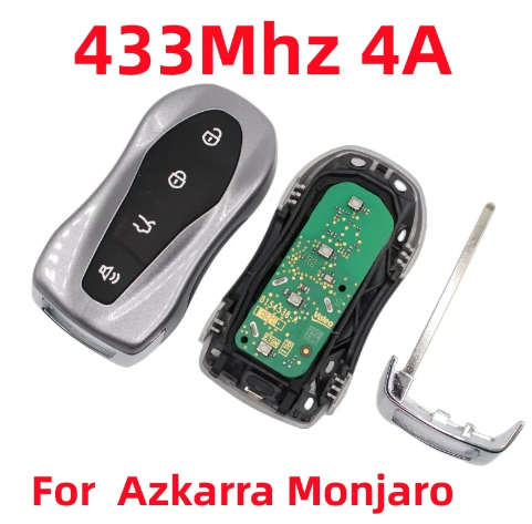 Original Car Keyless Smart Remote Key For Geely Tugella Azkarra Monjaro 433Mhz 4A Chip With Logo