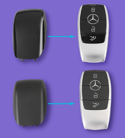 Mercedes-Benz E-Class C-Class New A-Class S-Class G-Class GLC/GLS/GLE Original Car Key Replacement Painted Frosted Back Cover