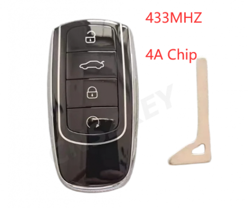 Original Smart Remote Key 4 Buttons 434Mhz 4A Chip For Chery Tiggo 8 Plus/ Tiggo /Tiggo 8 Pro Omoda 5 Proximity With Logo
