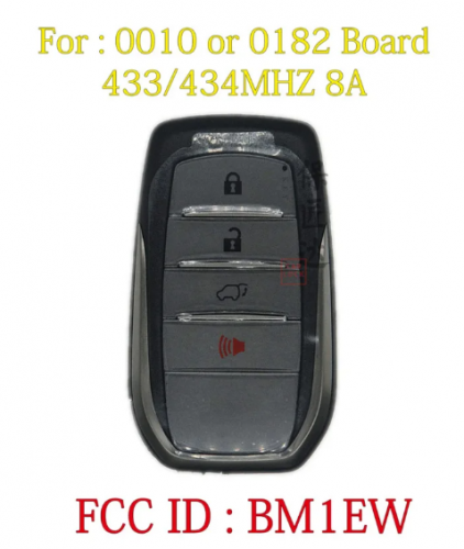 100% Original OEM TOYOTA Fortuner SW4 433/434MHz 4B 0182 BM1EW smart keyless remote key bm1ew 0010 B3U2K2P With Logo