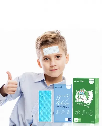 Patch anti-fièvre, patch anti-fièvre pour enfants, 12 coussinets de refroidissement pour l'inconfort de la fièvre, soulagement de la douleur, sans méd