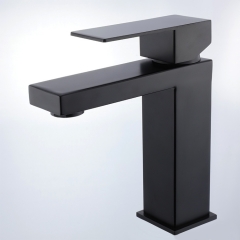 Single handle SUS 304 UPC Black Stainless Steel Bathroom Faucet For Bathroom