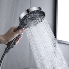 Luxury New Design Home Hotel Bathroom 3 Functions Exposed Installation Flower Rain Shower Column Set