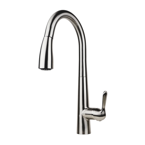 Stainless Steel 304 pull down kitchen cabinet faucet green product fashion style brushed finishing island kitchen