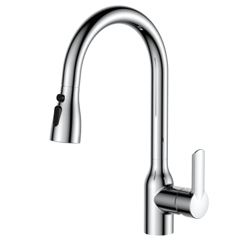 cUPC brass commercial industrial restaurant style pull out kitchen sink faucets mixers taps with put down pause stream sprayer