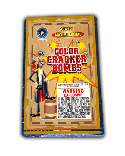 A1063 COLOR CRACKER BOMBS 50S - NEW FOR 2023