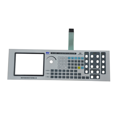 Three-phase DC indicating instrument calibration device membrane switch keypad
