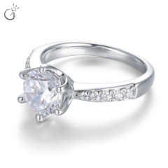 1-1/2CT T.W. Diamond  Engagement Ring in 14kt White Gold