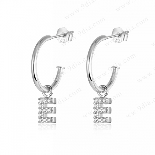 Inexpensive Earrings for Women Stud Earring Initial E