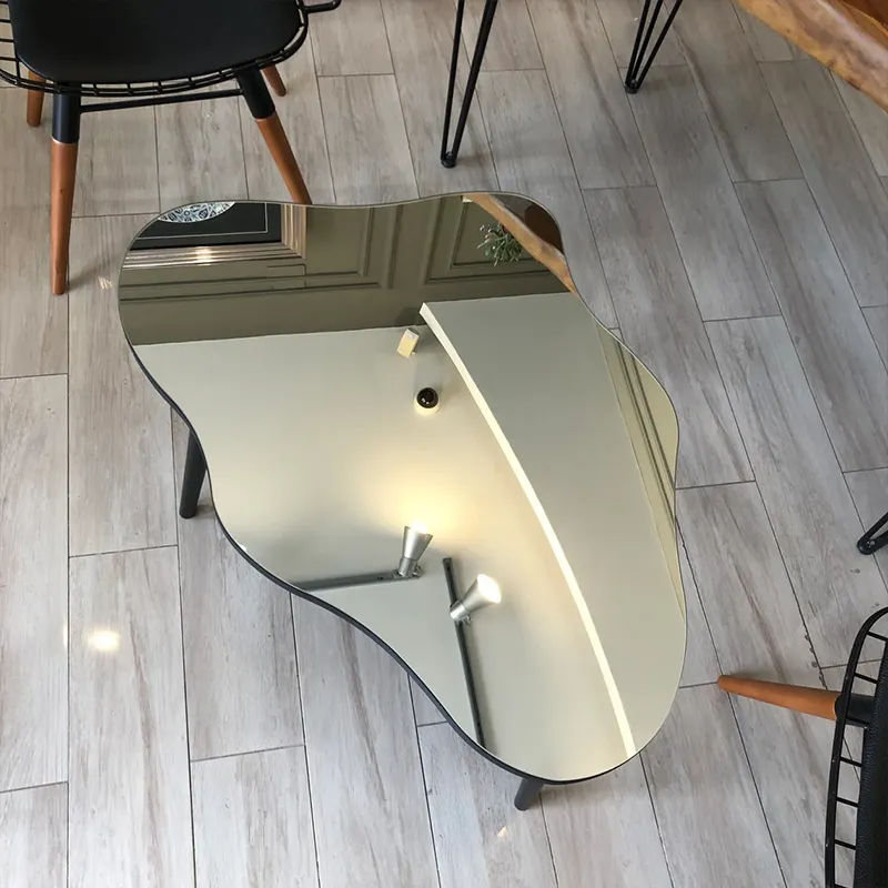 Custom Minimalist Furniture Tea Side Tables Mirrored Cloud Coffee Table For Living Room Bedroom