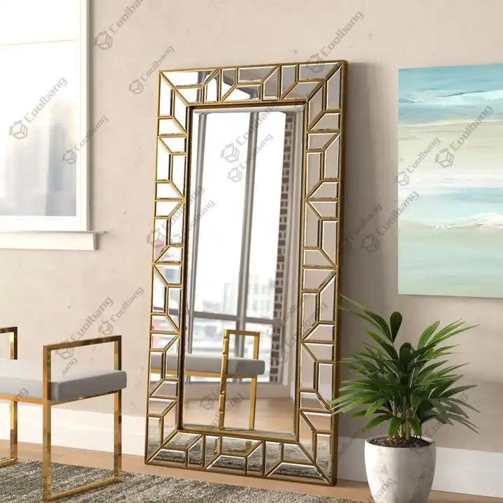 NEW Coolbang Framed Floor Standing Decor Mirror