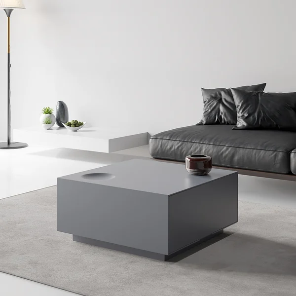 Versatility Stylish Design Center Table Square Nested Modular Link Coffee Table With Drawers