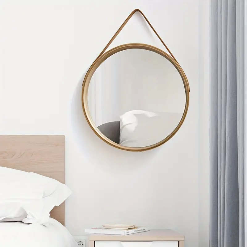 Modern Makeup Mirror Metal Frame Bathroom Vanity Mirror Wall-mounted Bathroom Mirror