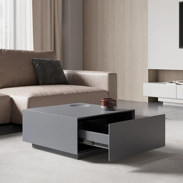 Modern Innovative Linkage Design Furniture Minimalism Link Coffee Table Square Spliced Living Room Table With Drawers