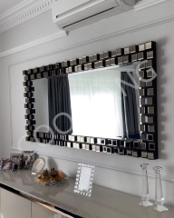Coolbang new design large size 3D rectangle wall mirror