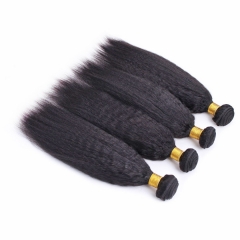 4 Bundles Kinky Straight Hairstyles Sew In Weave Coarse Yaki Hair Uk Kinky Straight Hair For Braiding
