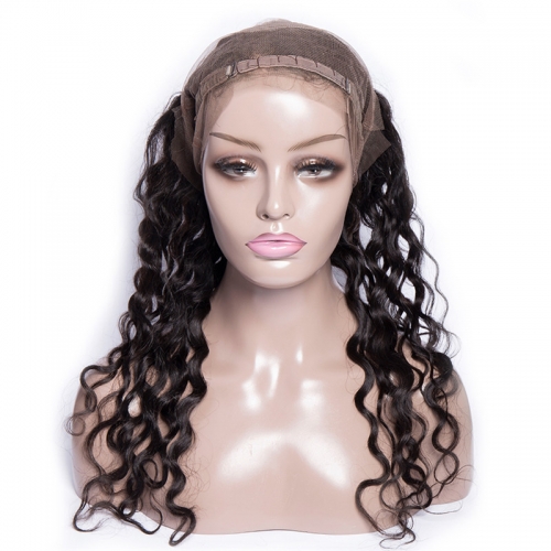 360 Frontal Water Wave Can Be Permed No Chemical Processing Pre Plucked Hairline Human Hair