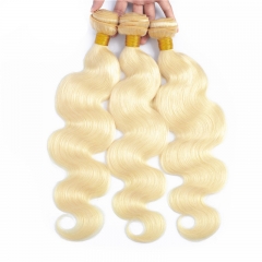 613 Color Body Wave Human Hair Weft 1 Bundle 2,3,4 Bundles Honey Blonde Hair Color