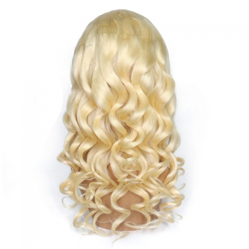 Color Full Lace Wig Loose Wave 613# Color Top Quality With Baby Hair Blonde Color Wig 130% Density