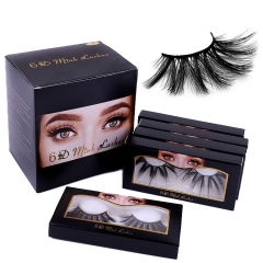 New Design 100% Hand Made New Material 6D 25mm Faux Mink Eyelashes With Eyelash Packaging Box