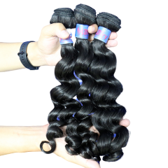 3 Bundles Natural Wave Wavy No Chemical Full Cuticle No Tangle 100% Best Quality Virgin Wavy Hair Bundles