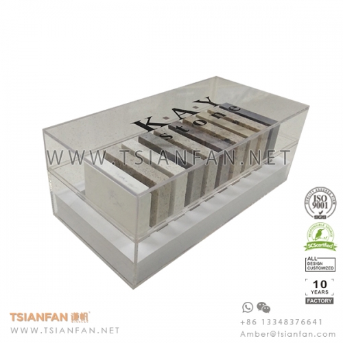 Acrylic Granite and Marble Stone Sample Display Box