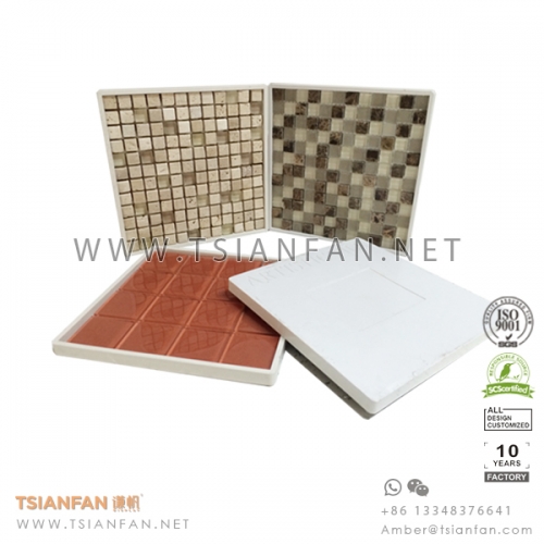 Plastic Marble Mosaic Tile Dipslay Panel