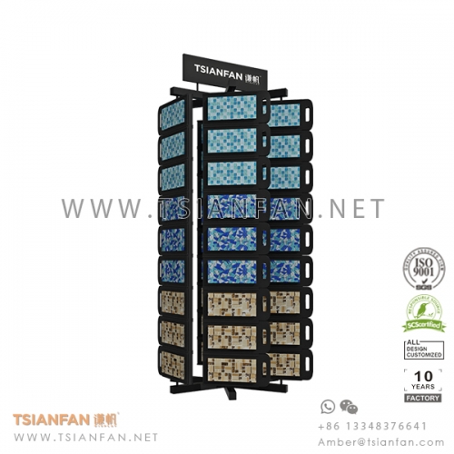 High Capacity Stone Mosaic Tile Display Rack