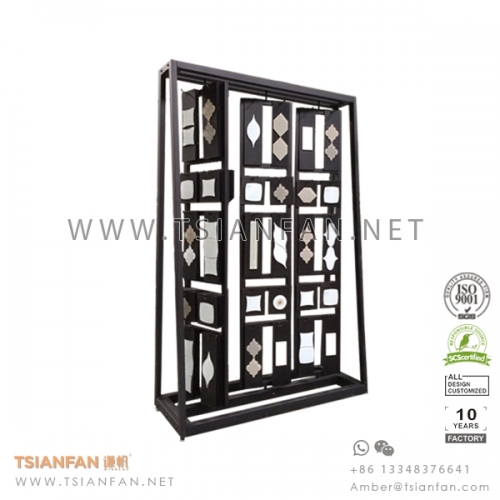 Spinning Stone Mosaic Tile Display Stand for Exhibition