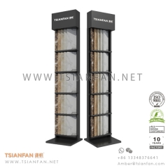 Metal Quartz surface tower display stand for Showroom