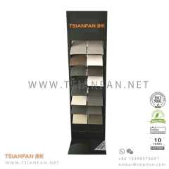 Sintered Stone, Porcelain Tile Sample and Quartz Surface Display Tower