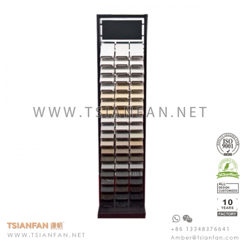 Granite and Quartz Stone Tower Display Rack for Stone Sample Chip