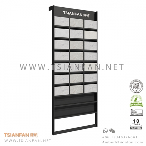 Floor standing quartz display rack