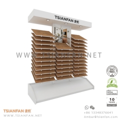 Waterfall Wood Floor Tile Exhibiton Display Rack