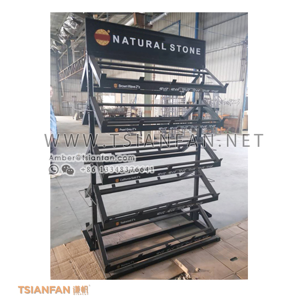 Outdoor Paving Stone Display Rack for Natural Stone