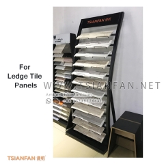 Tower  Indoor Showroom Ledge Stone Tile Display Tower Rack