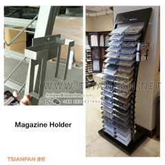Tower  Indoor Showroom Ledge Stone Tile Display Tower Rack