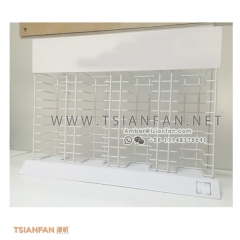 Metal Wire Stone Marble Counter Display for Marketing Promotion