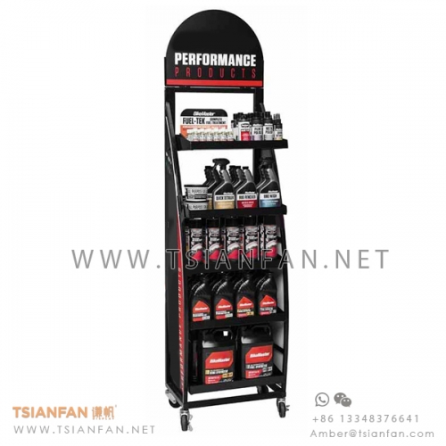 Engine oil Retail Stand , Metal Oil Display Stand