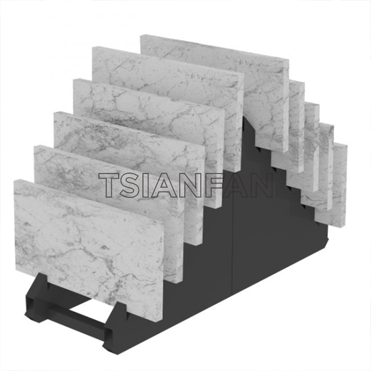 Small Metal Marble Tile Stand For Showroom Displays