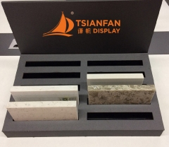 Desktop Plastic Display Rack for Stone Quartz Tile Sample