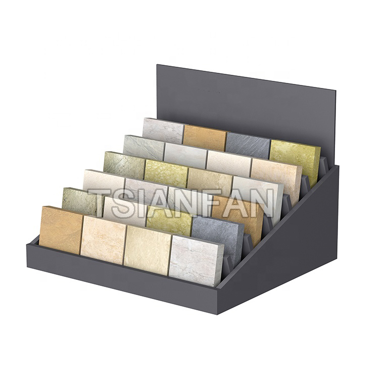 Quartz Stone Metal Countertop Display Stand