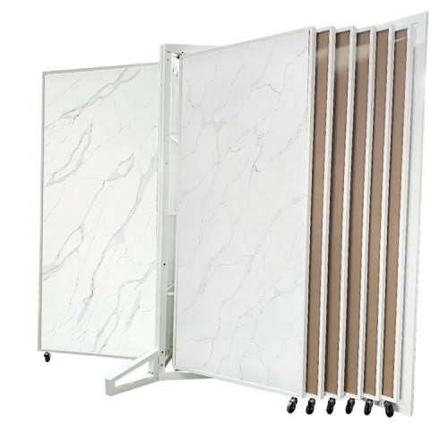 Custom Rock Tile Panel Sliding Display Stand