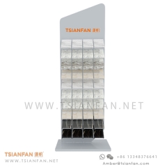 40 colors Porcelain Stone Sample Display Rack Marketing Tool