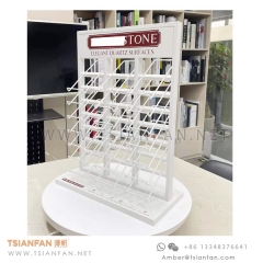 SRT056 Metal Display Granite and Marble Quartz Stone Porcelain Tile Sample Table Rack