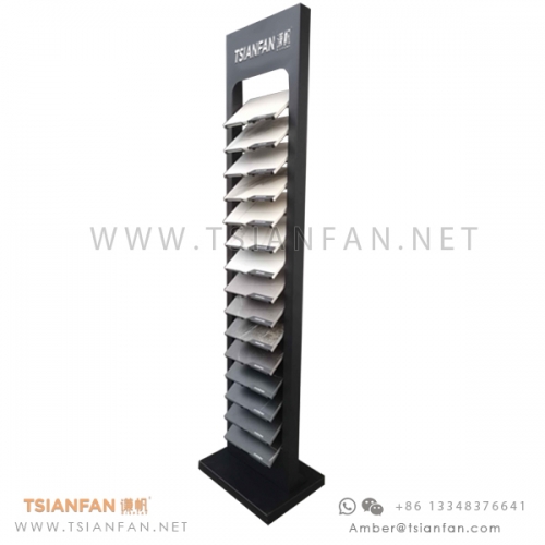 Steel Porcelain and SINTERED STONE Surface Sample Floor Display Stand Tower - Cosentino