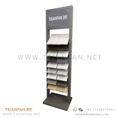 Sintered Stone, Porcelain Tile Sample and Quartz Surface Display Tower