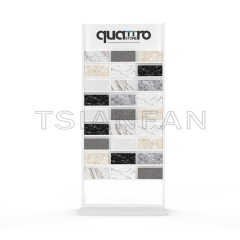 High quality Metal Showroom quartz granite tile sample natural stone  display flooring stand cd107
