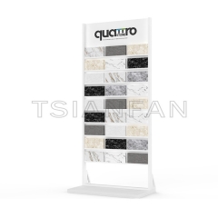 High quality Metal Showroom quartz granite tile sample natural stone  display flooring stand cd107