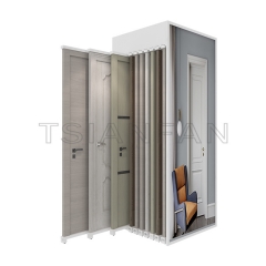 Hot selling door panel horizontal slides and pulls the cabinet door sample for showroom display stands